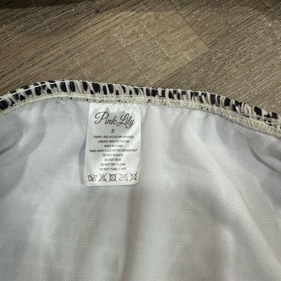 NWOT Pink Lily High-Waisted Bikini Set - Picture 2 of 5